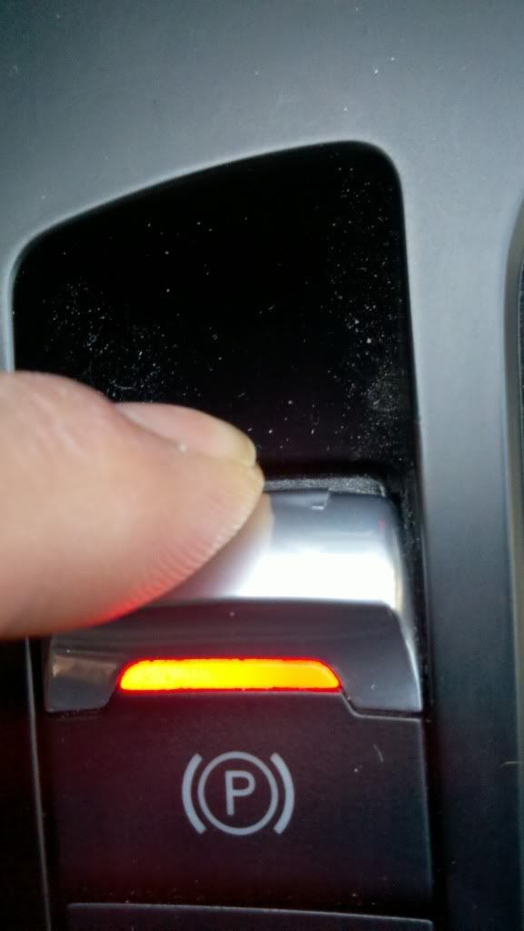 My parking brake button is peeling