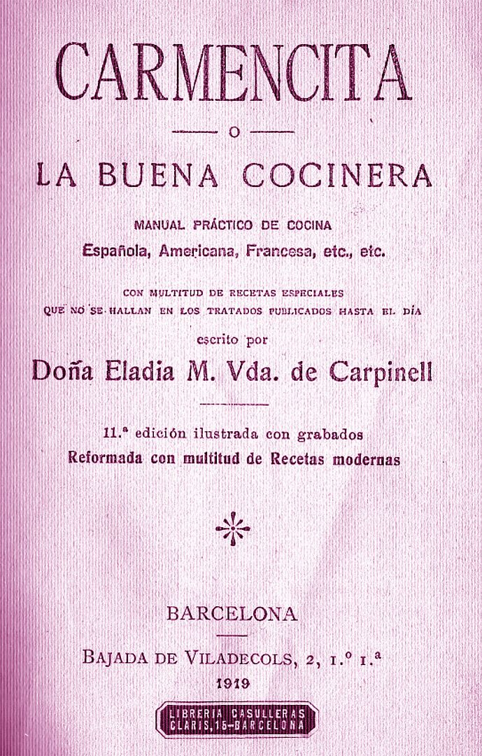 1 1265 - Carmencita o La Buena Cocinera de Dª Eladia Vda. de Carpinell 1919 PDF