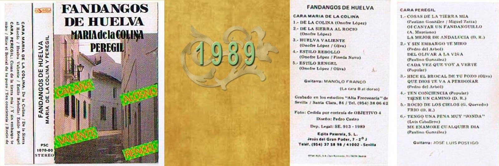 19892B 2BFandangos2Bde2BHuelva - María De La Colina y Pepe Peregil - Fandangos De Huelva (1989)