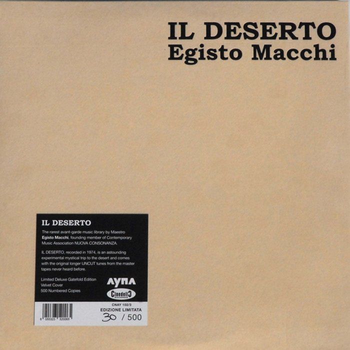 1 119 - Egisto Macchi - Il Deserto (1974) [Reissue 2015]