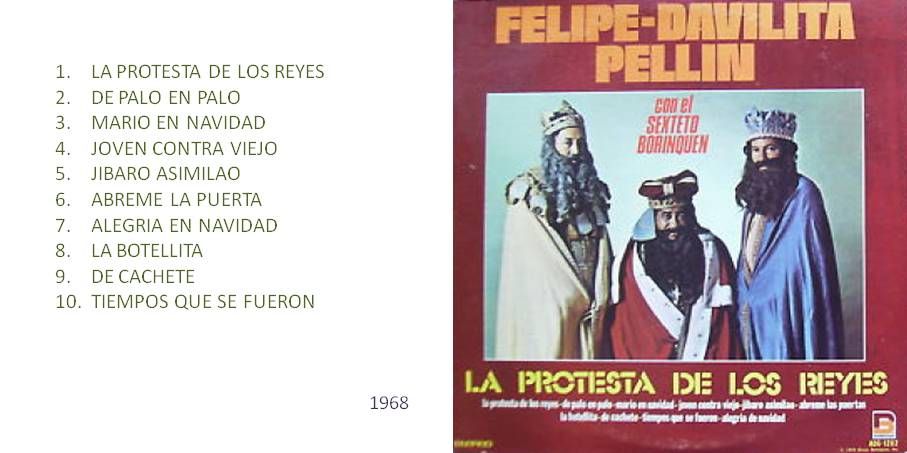 4383 - Felipe Davilita, Pellin Con El Sexteto Borinquen ‎– La Protesta De Los Reyes