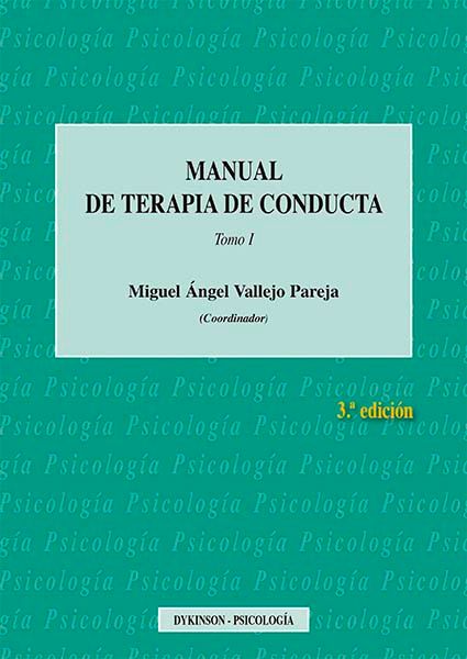 9788490857571 - Manual de terapia de conducta. Volumen 1 - Miguel A. Vallejo Pareja (Audiolibro Voz Humana)