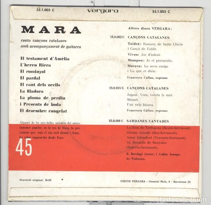 98101299 67999106 - Mara - Cançons Catalanes (1963)