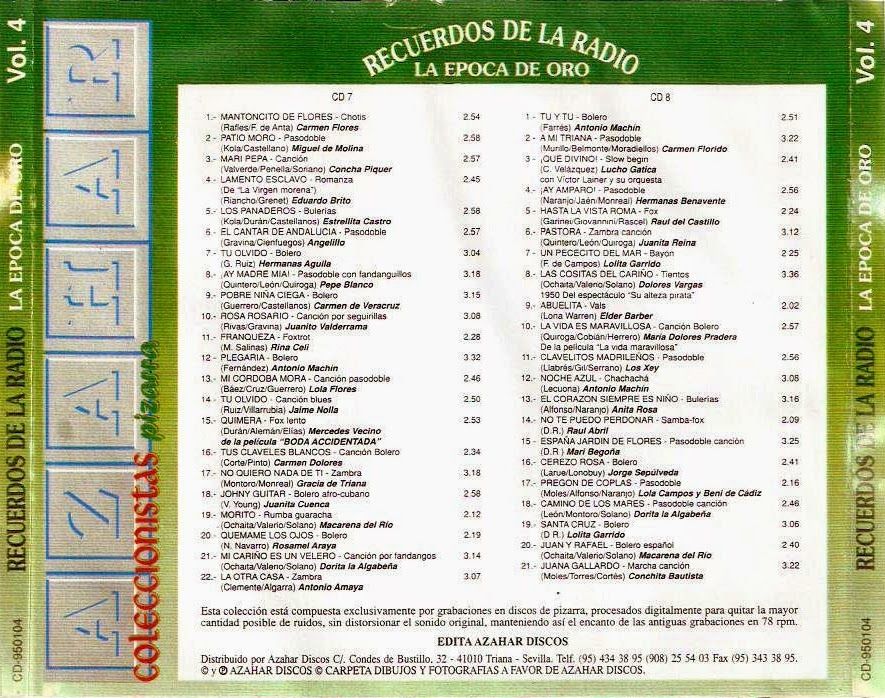 B - Recuerdos De La Radio Vol.4 (1925-1954) VA