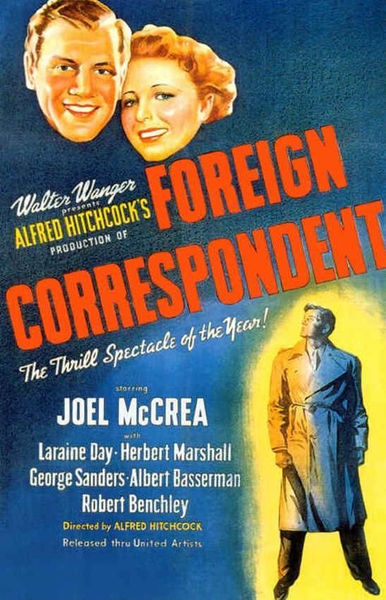 foreign correspondent 875213766 large - Enviado especial Dvdrip Español (1940) Intriga