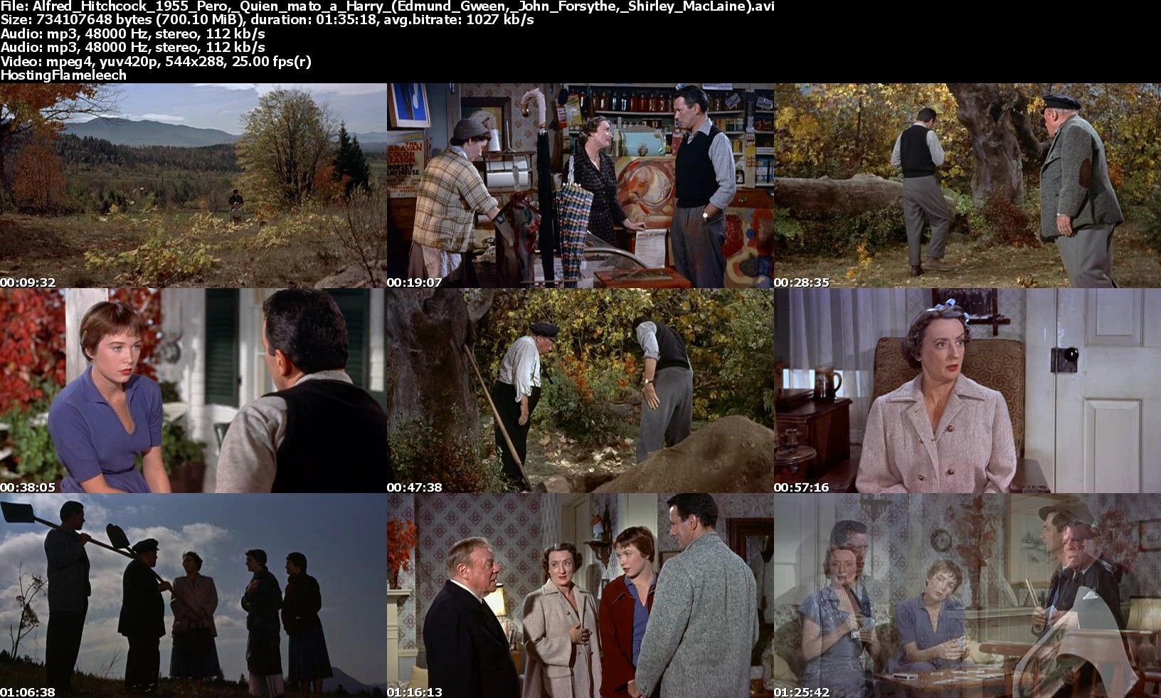 ndice 51 - Pero... ¿quién mató a Harry? Dvdrip Español (1955) Intriga