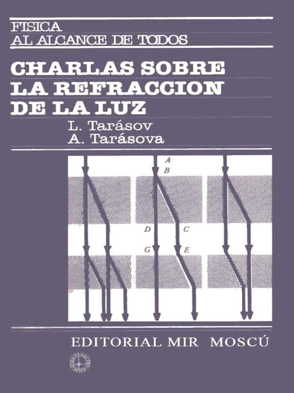 portada 2 - Charlas sobre refraccion luz - L. Tarasov & A.Tarasova