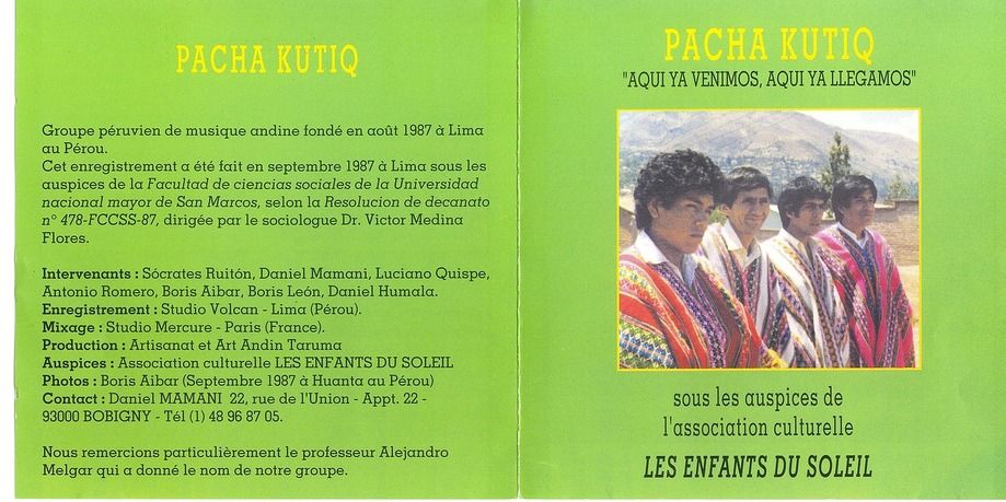 1 28 - Pacha Kutiq - Aqui ya venimos, aqui ya llegamos
