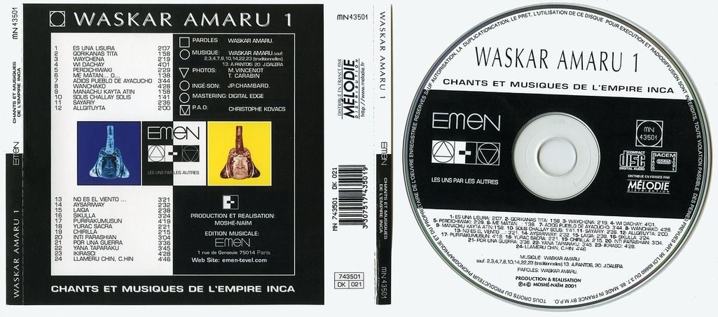 1 52 - Waskar Amaru - Chants et Musiques de l' empire Inca Vol. 1