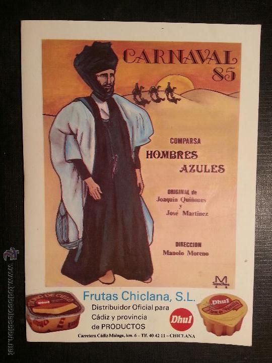 41767742 03 50 - Comparsa Carnaval de Cadiz: Hombres Azules (1985)