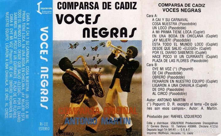 58689618 - Comparsa Carnaval de Cadiz: Voces Negras (1982)