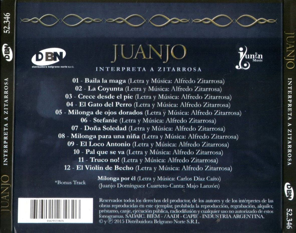 Juanjo Dominguez Interpreta A Zitarrosa Trasera - Juanjo Dominguez - Interpreta a Zitarrosa