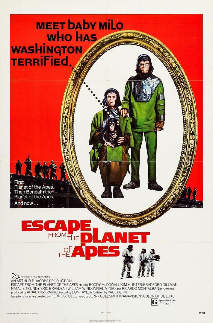 escape from the planet of the apes 909779781 large - Huida del planeta de los simios Dvdrip Español (1971) Ciencia Ficción