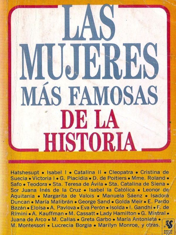 portada - Las mujeres mas famosas de la historia - Maria Eloisa Alvarez del Real