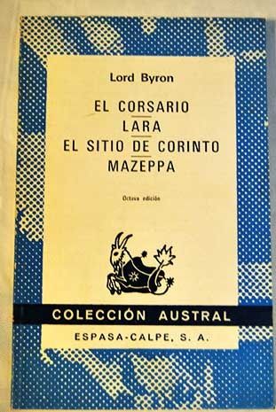 803547 - El corsario. Lara. El Sitio de Corinto - George Gordon Byron
