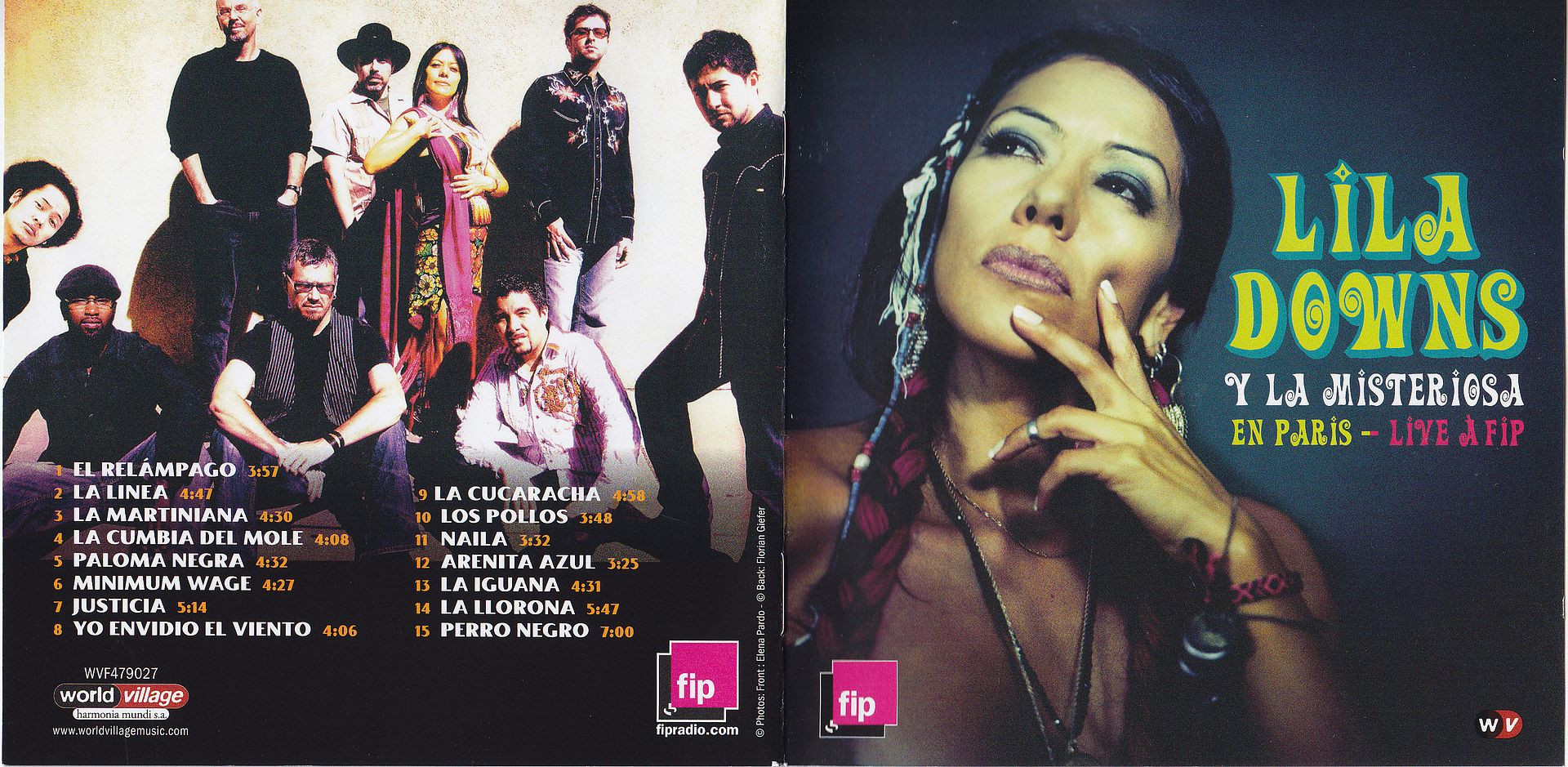 LD En20Paris cover - Lila Downs y la Misteriosa en Paris Live a Fip (2010)