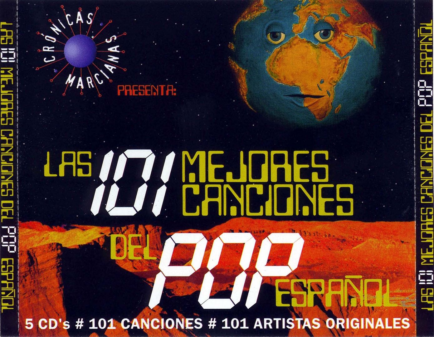 Las 101 Mejores Canciones Del Pop Espanol  Frontal - Las 101 Mejores Canciones Del Pop Español