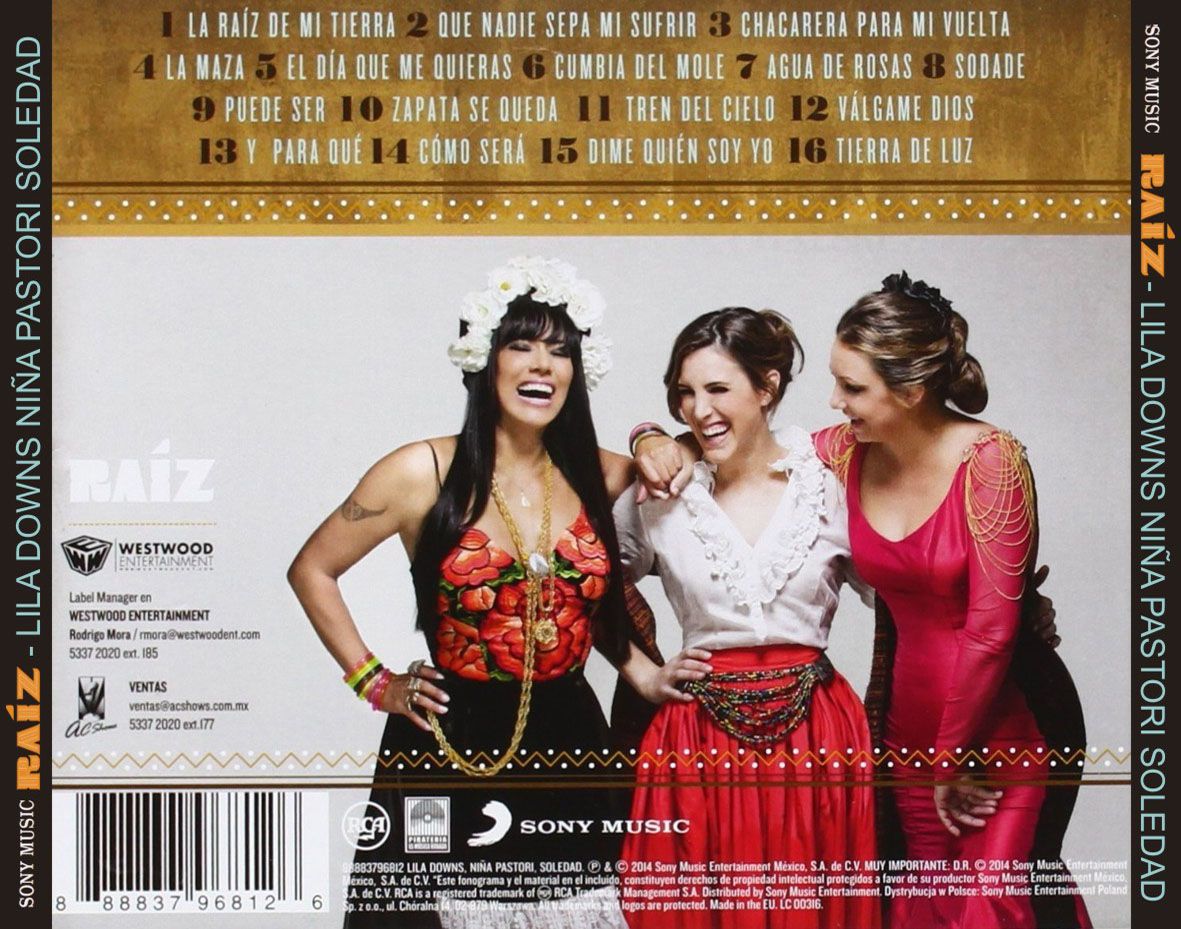 Lila Downs Nina Pastori Soledad Raiz Trasera - Niña Pastori, Lila Downs & Soledad - Raiz (2014)