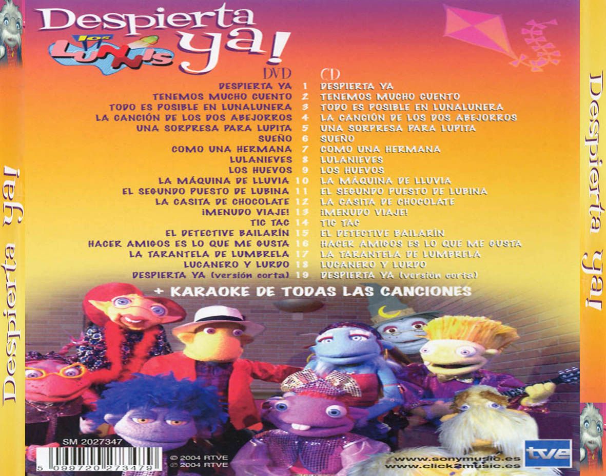 Los Lunnis Despierta Ya Trasera - Los Lunnis - Despierta ya