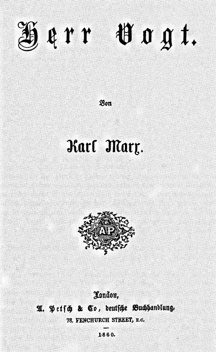 ME1916 - Herr Vogt - Karl Marx