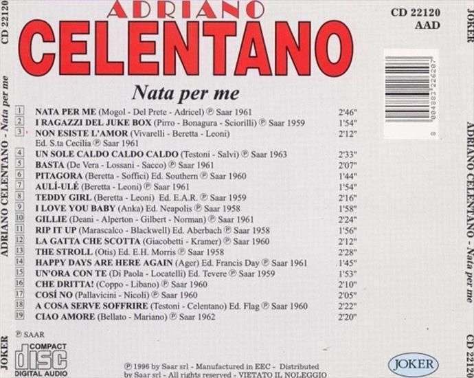 Nueva20imagen20de20mapa20de20bits 187 - Adriano Celentano - Nata per Me