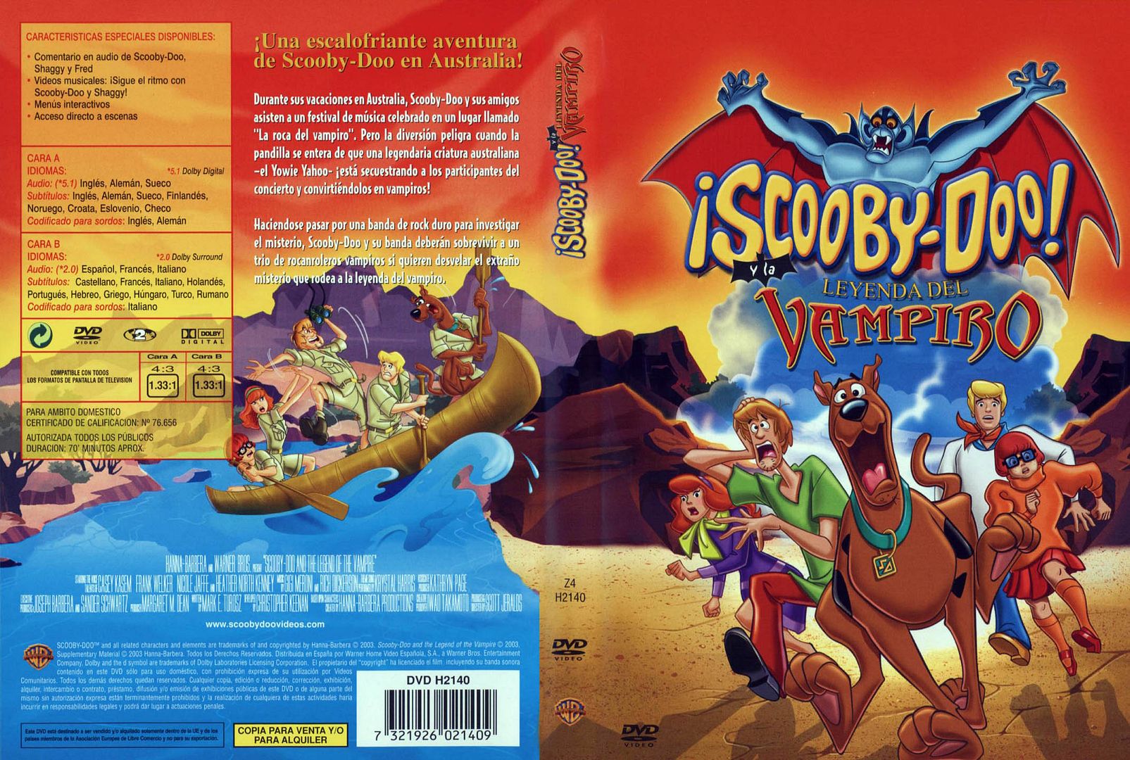 Scooby Doo Y La Leyenda Del Vampiro Caratula - Scooby Doo. La Leyenda del Vampiro Dvdrip Español