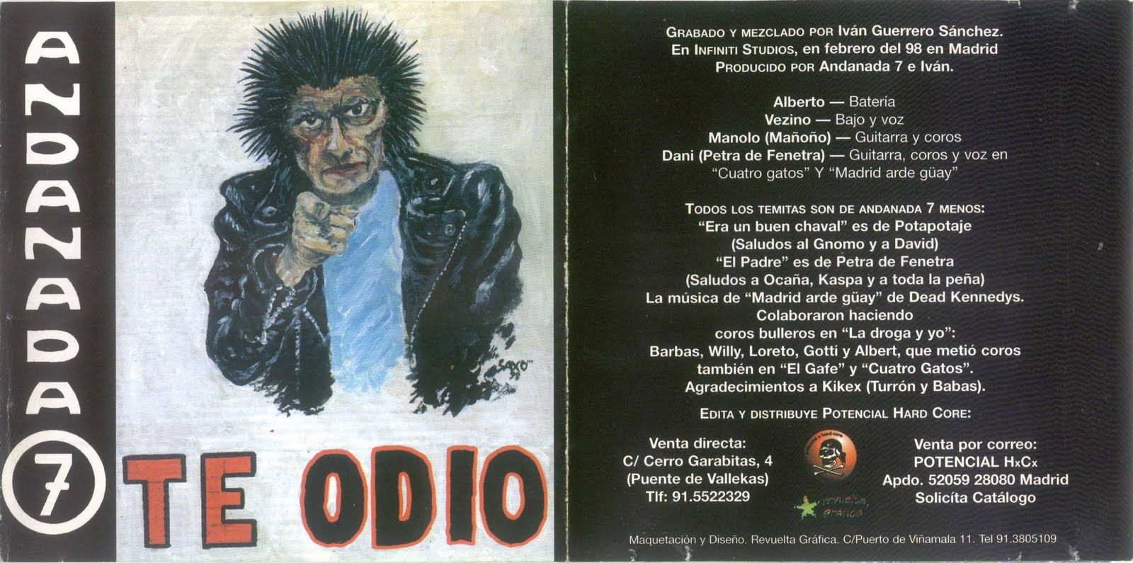 TeOdio Delantera - Andanada 7 - Te Odio