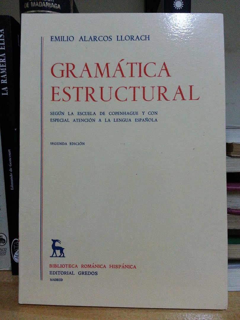gramatica estructural emilio alarcos llorach gredos 16081 MLA20113685397 062014 F - Gramática estructural - Emilio Alarcos LLorach (Gredos)