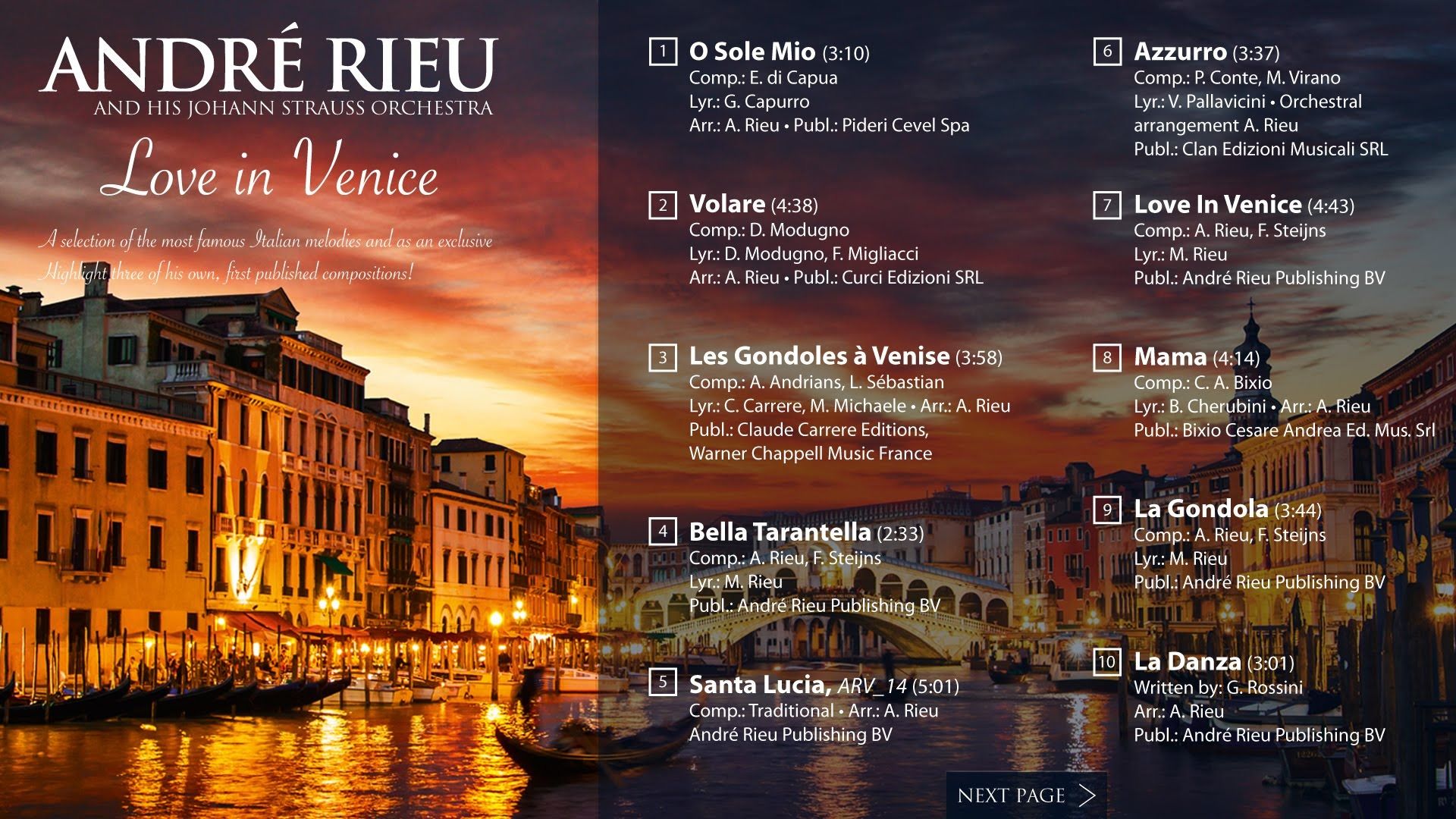 maxresdefault 9 - Andre Rieu - Love In Venice (2014)