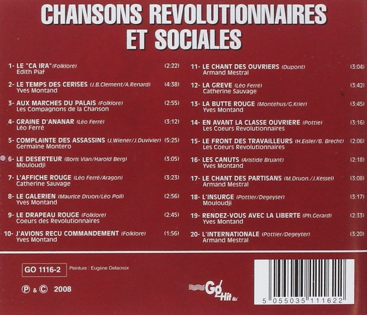 ndice 39 - Chansons Revolutionnaires Et Sociales VA