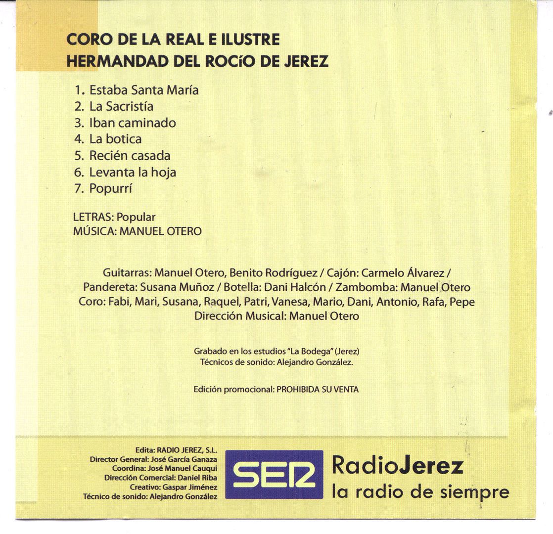 ndice 41 - Coro de la Hermandad del Rocio de Jerez - La Navidad segun Jerez vol.3