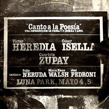 2782 - César Isella – Víctor Heredia – Cuarteto Zupay - Canto a la poesia  [1984]
