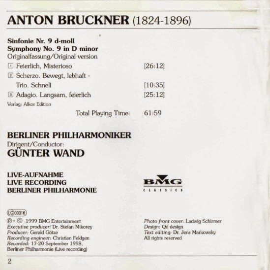 Bruckner2B 2BSinf2BnC2BA2B92B 2BWand2B 2BInterior - Bruckner. Sinfonía nº 9. g. Wand - Orquesta Filarmónica de Berlín (1998) MP3