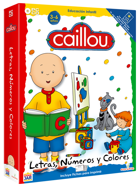 Caja Americana Caillou 1 Letras Numeros y Colores 3D - Caillou: Letras, Números y Colores (Pc Game) (3-6 años)