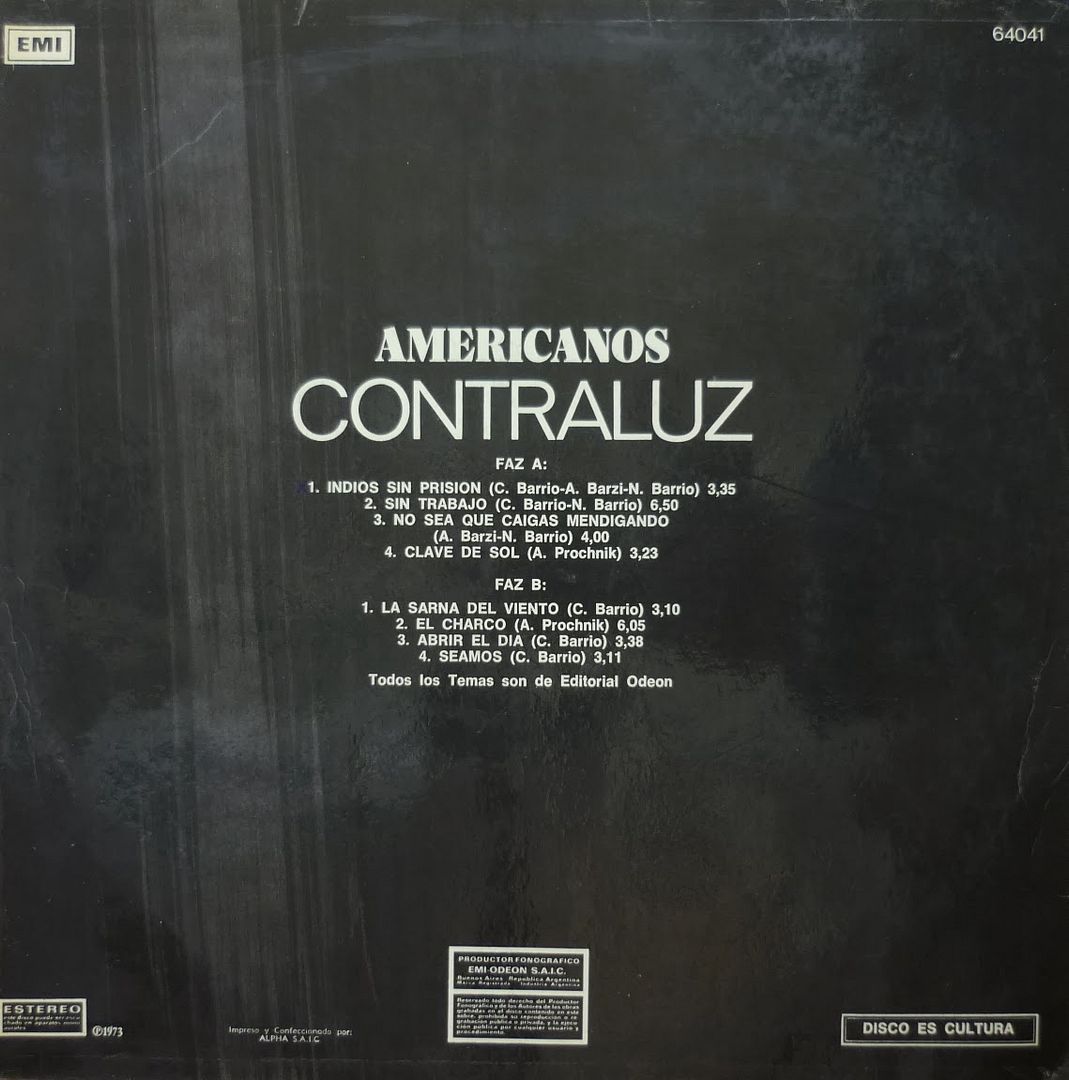 ContraluzCover2 - Contraluz - Americanos 1973