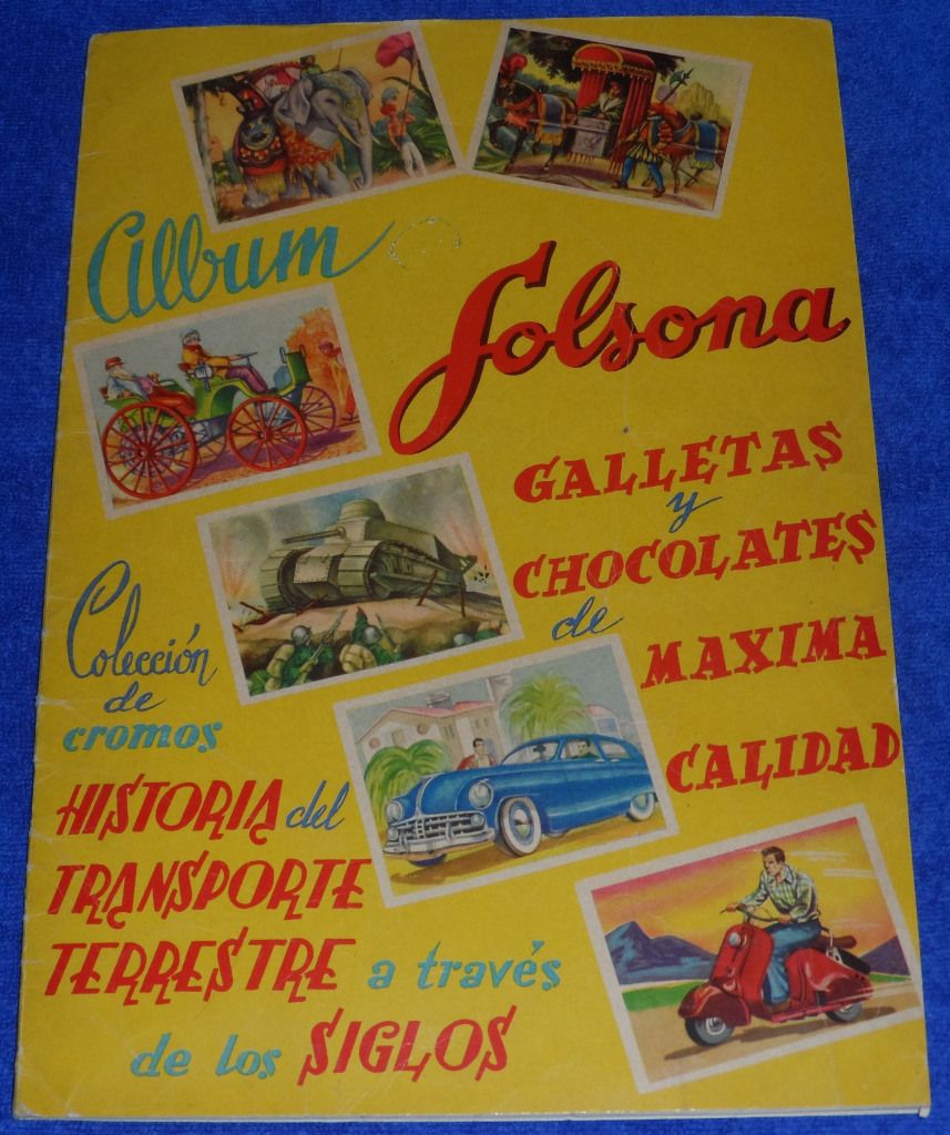 Historia del transporte terrestre 01 857x1024 - Album Cromos Historia del transporte terrestre Chocolates Solsona (1959)