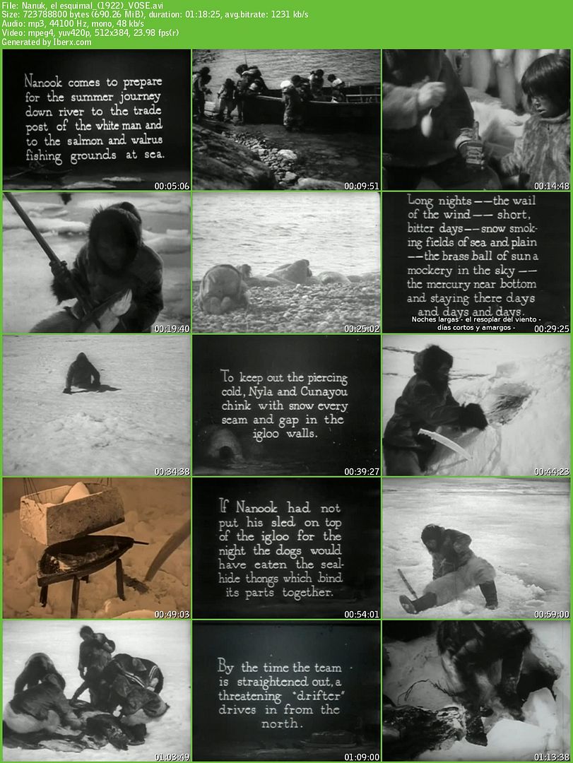 Nanuk20el20esquimal 28192229 VOSE s - Nanuk, el esquimal Dvdrip VOSE (1922)