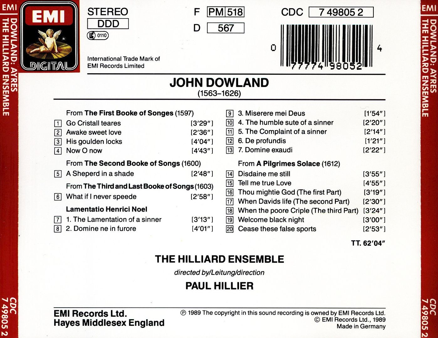 Nueva20imagen20de20mapa20de20bits 15 - The Hilliard Ensemble - John Dowland : Ayres (1989)