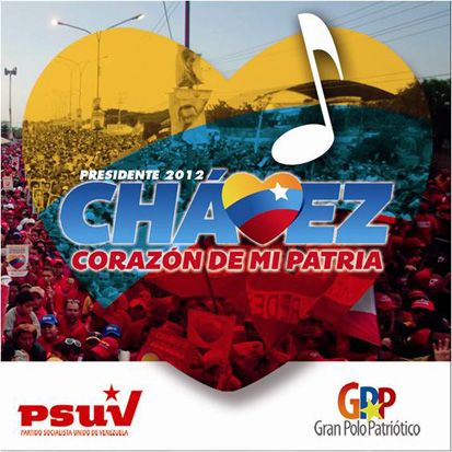 Portada Chavez Corazon de mi Patria - Musica Para Chavez y Maduro VA