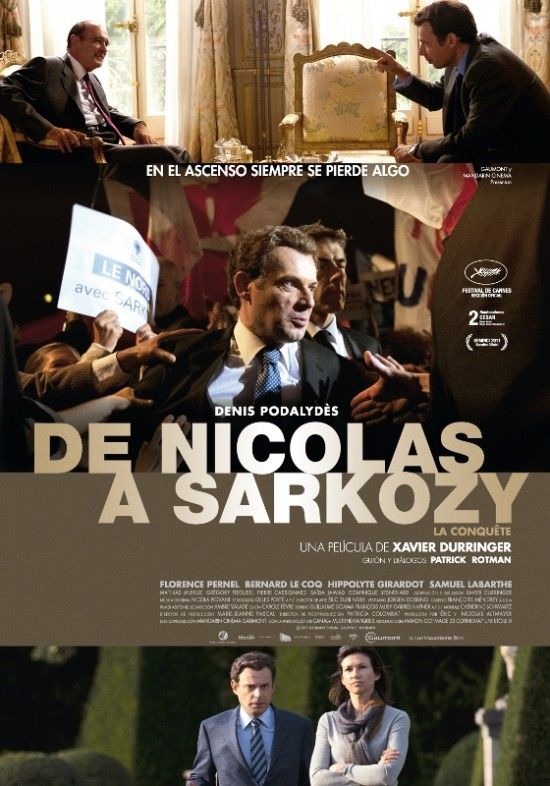 de nicolas a sarkozy  poster small grande - De Nicolas a Sarzoky DVDRip Español (2011) Biografica