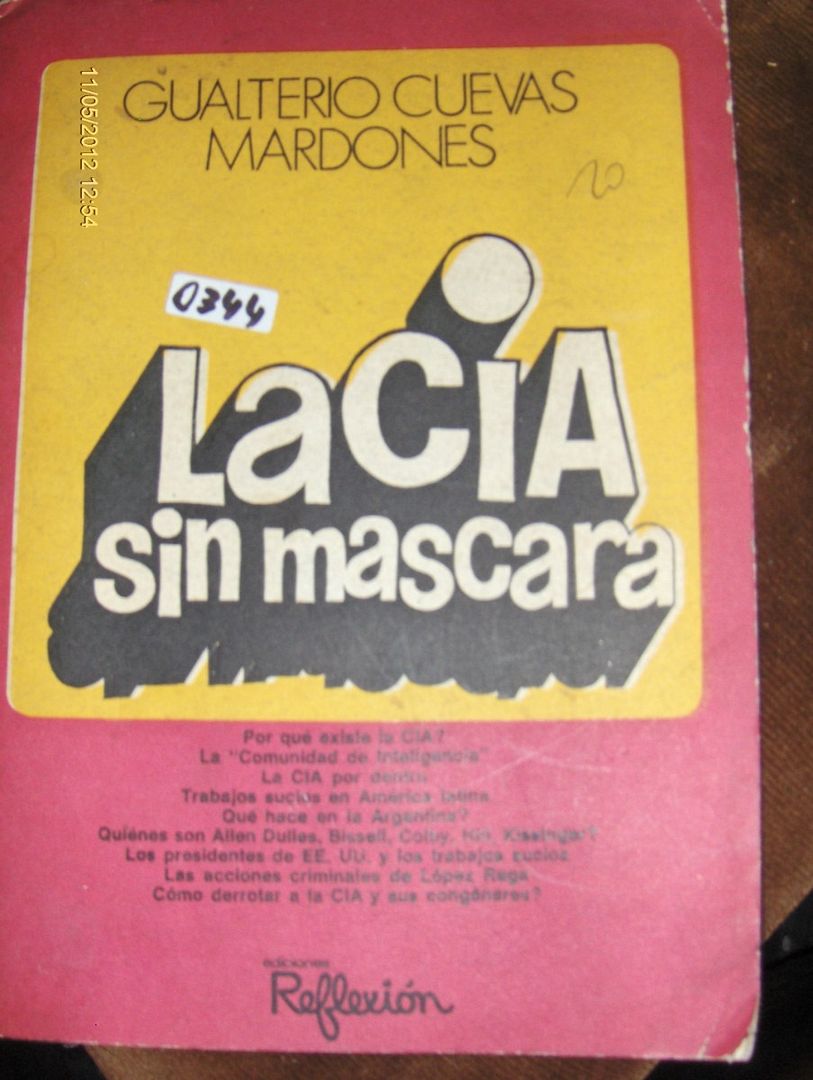 la cia sin mascara gualterio cuevas mardones 1976 4150 MLA2686200072 052012 F - La CIA sin máscara - Gualterio Cuevas Mardones (1976)
