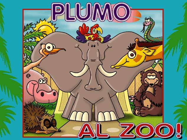 plumo zoo 1 - Plumo en el Zoo (PC Interactivo) 3-7 años