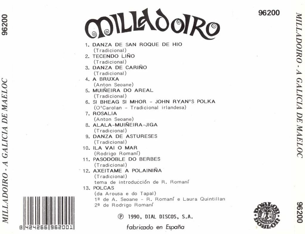 A Galicia de Maeloc rev - Milladoiro: Discografia