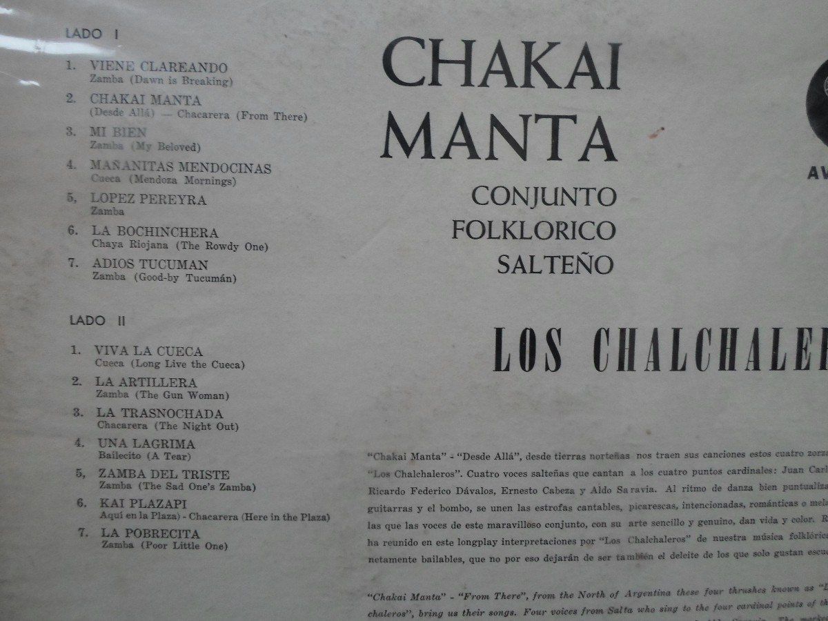 0 118 - Los Chalchaleros - Chakai manta