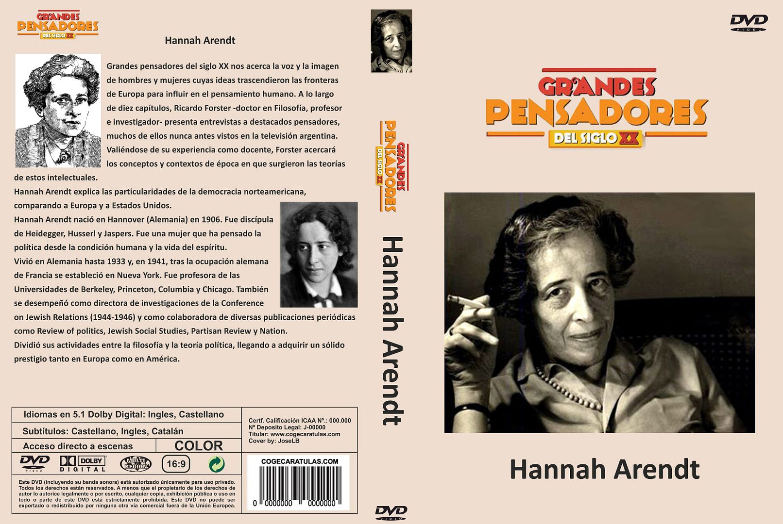 1 100 - Hannah Arendt. Grandes pensadores del siglo XX Dvdrip Español
