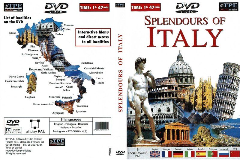1 2197 - Esplendores de Italia Dvd Multilenguaje (Español+Otros)