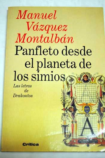 390362 - Panfleto desde el planeta de los simios - Vázquez Montalbán