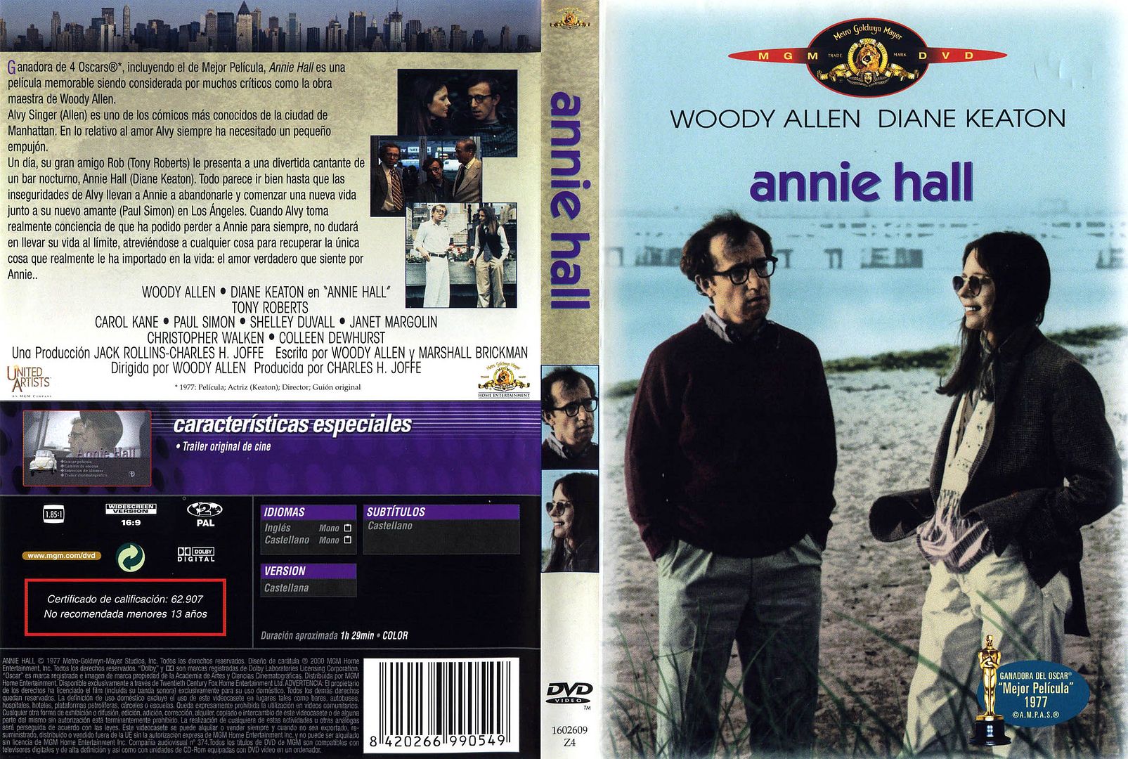 Annie Hall Caratula - Annie Hall Dvdrip Español (1977) Comedia
