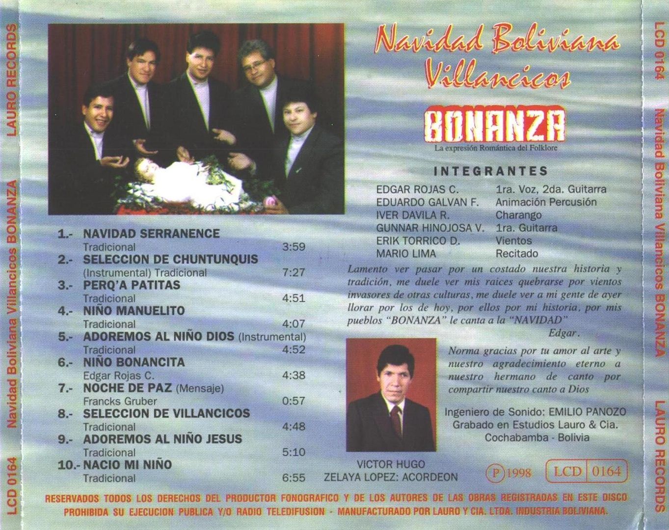 Bonanza Navidad - Bonanza - Navidad Boliviana Villancicos 1998