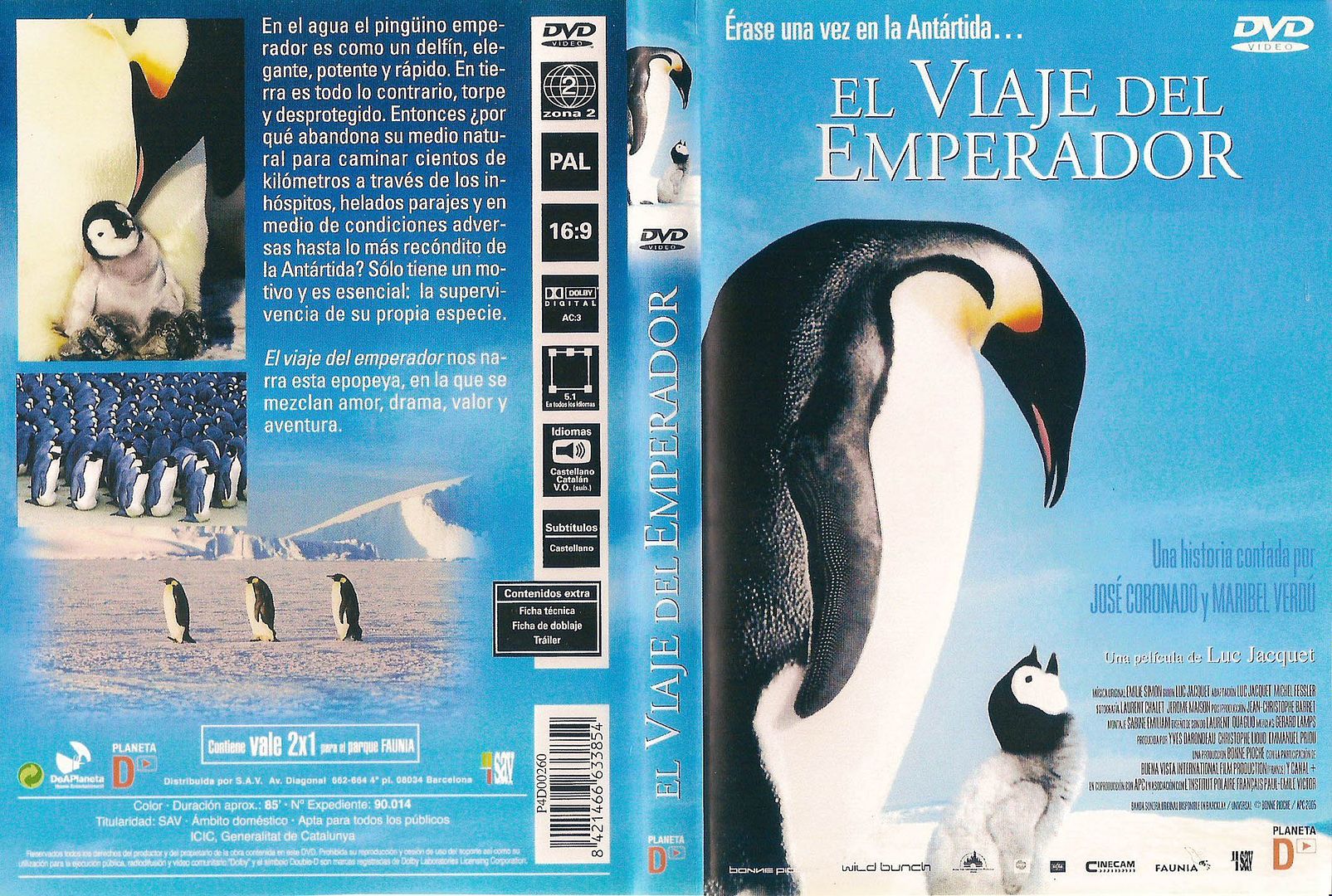 El Viaje Del Emperador Caratula - El Viaje del Emperador (La marcha de los pinguinos) Dvdrip Español